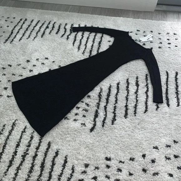 🆕 Zara Cut Out Rib Dress SIZE Medium - Picture 10 of 11